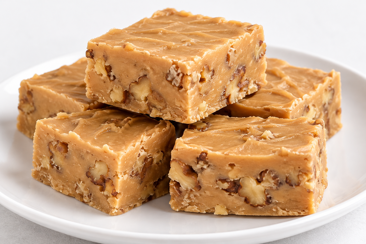 Peanut Butter with Walnuts Fudge